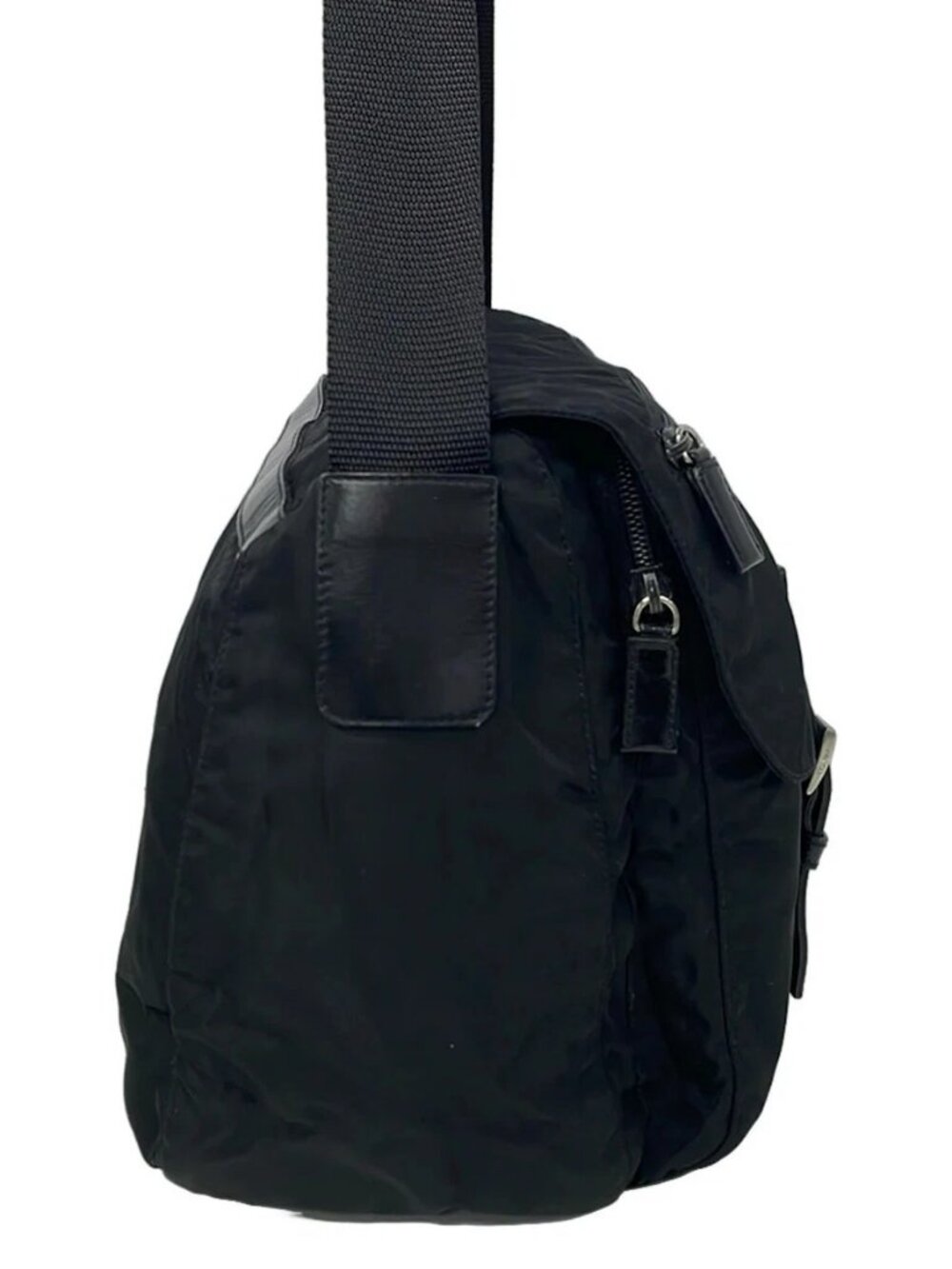 PRADA Black Nylon Shoulder Bag - Picture 4 of 12